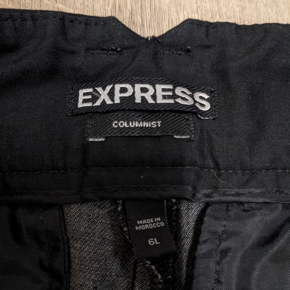 Express Columnist Gray Trouser Pants Women's Size 6Long - Picture 7 of 8